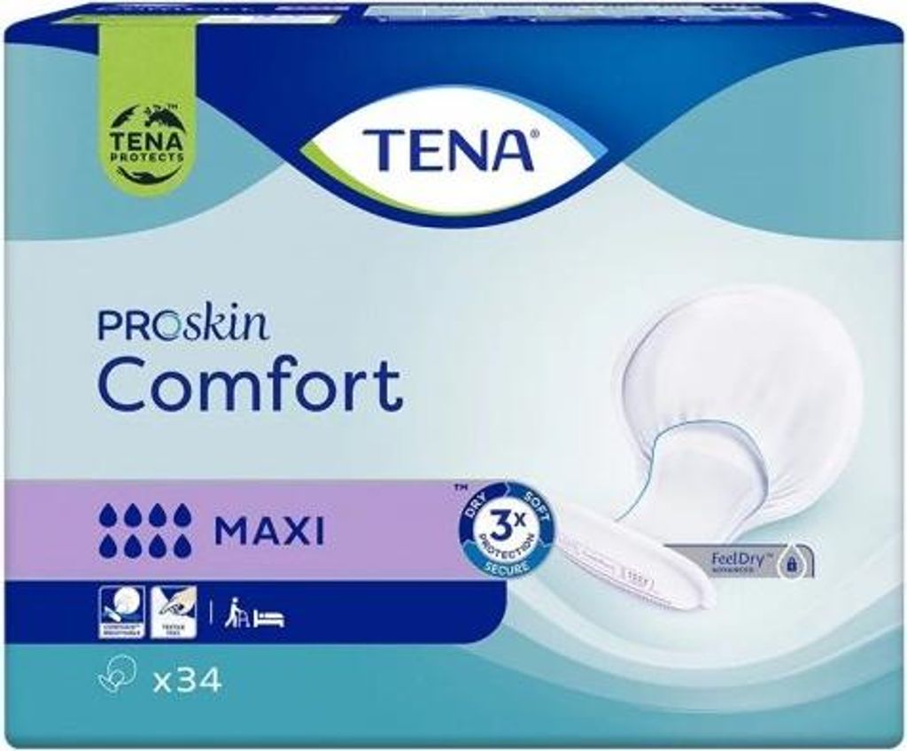 Tena Comfort Maxi - 1 paquet de 34 protections Image du produit 