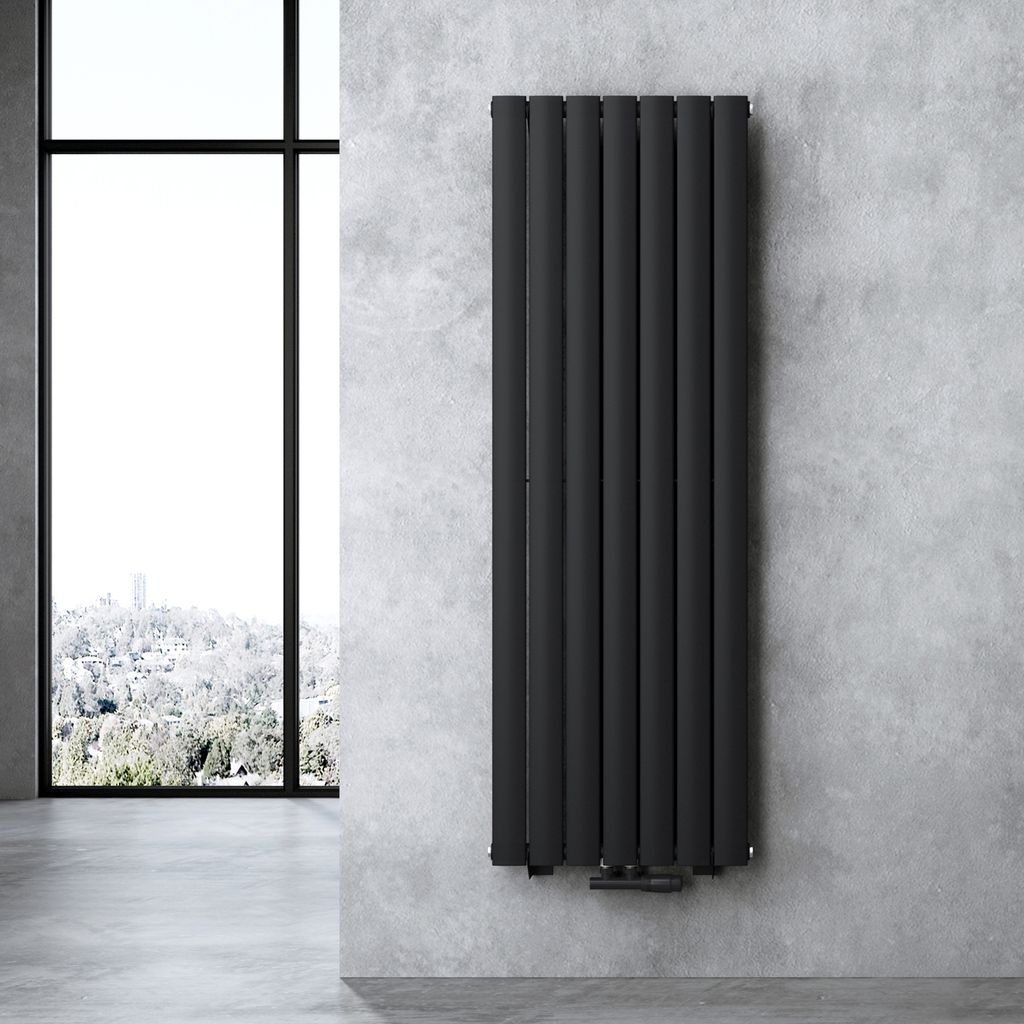 doporro Design Badheizung 160x54cm Anthrazit Paneelheizkörper Einlagig Vertikal Mittelanschluss Badheizkörper Ohne Heizstab FV