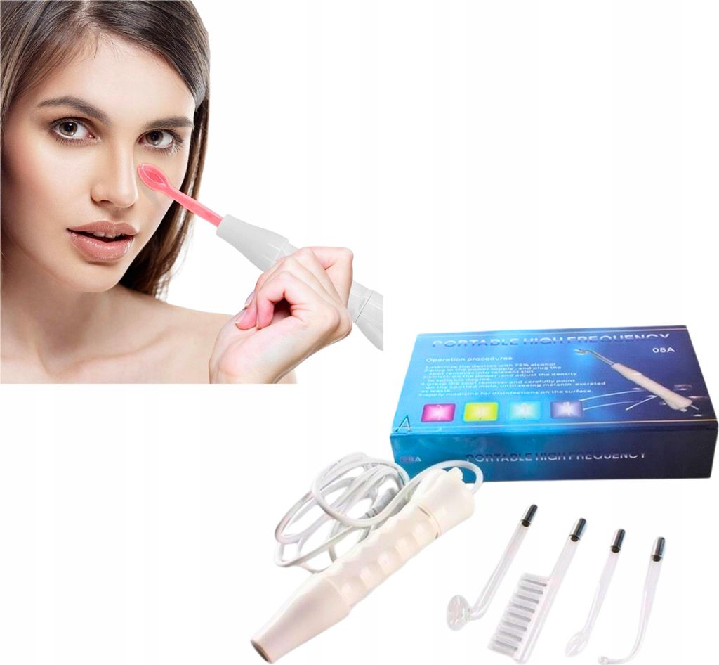 Darsonval Derma Wand Pro Gesichtspflegegerät 4 Elektroden