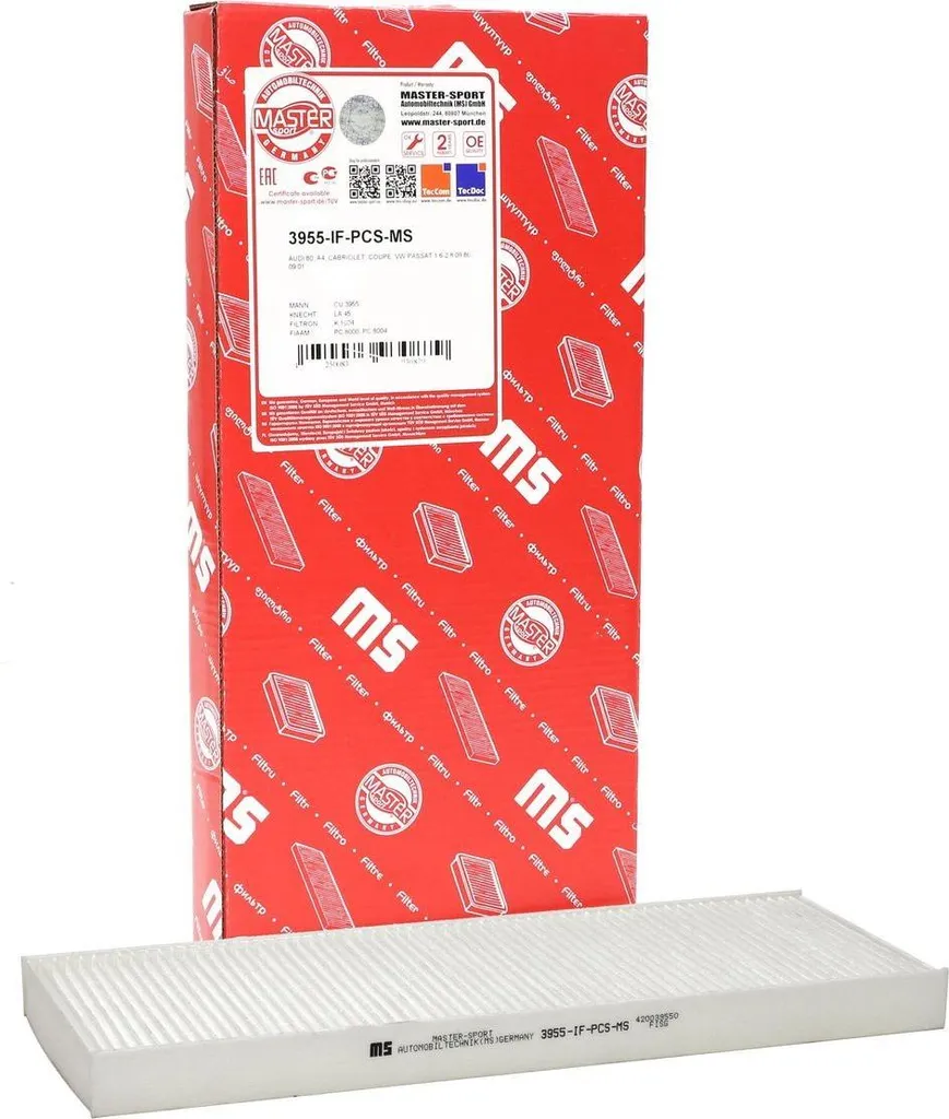 Filtre habitacle MS 3955-IF-PCS-MS : stop pollen pour Audi Coupe B3 - 2