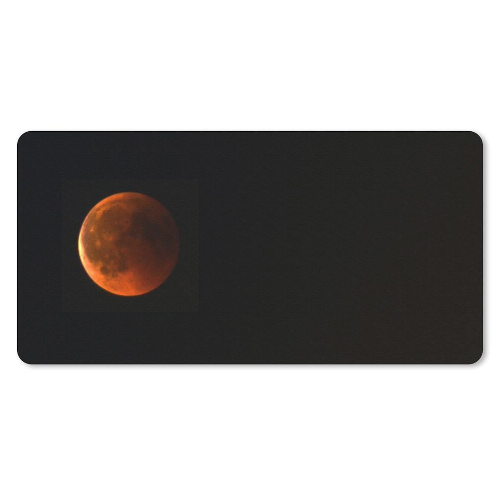 MuchoWow Schreibtischunterlage Der Planet Mars an einem dunklen Sternenhimmel 80x40 cm - XXL Mauspad - Gaming Mauspad