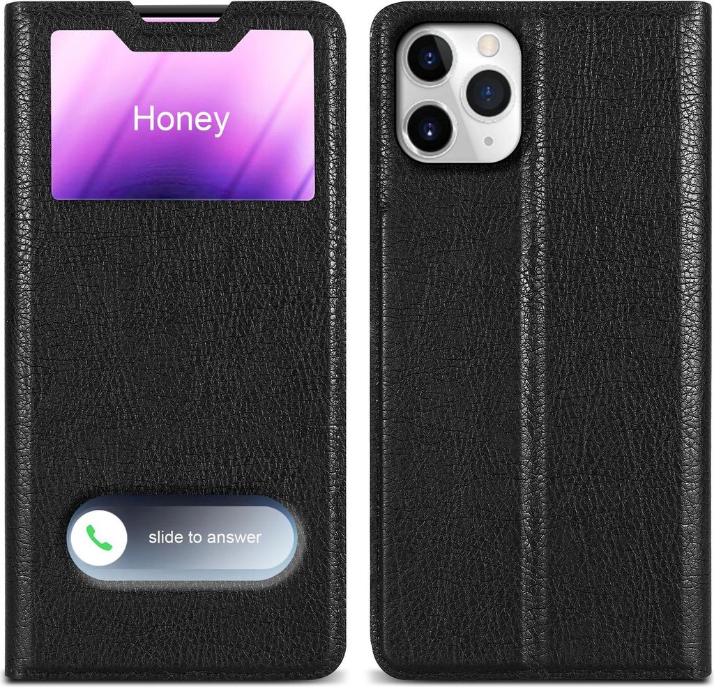 Cadorabo Schutzhülle für Apple iPhone 11 PRO Hülle in Schwarz Handyhülle Book Case Cover Etui