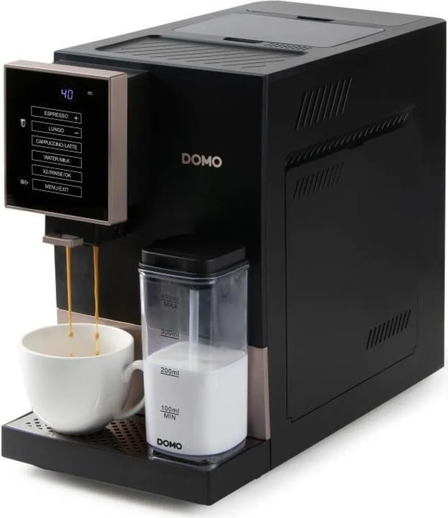 Dites adieu aux capsules avec la machine automatique DOMO DO743K Noir