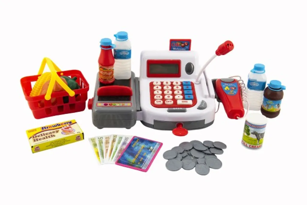Caisse enregistreuse Teddies 30cm robuste et interactive pour le plaisir - 13