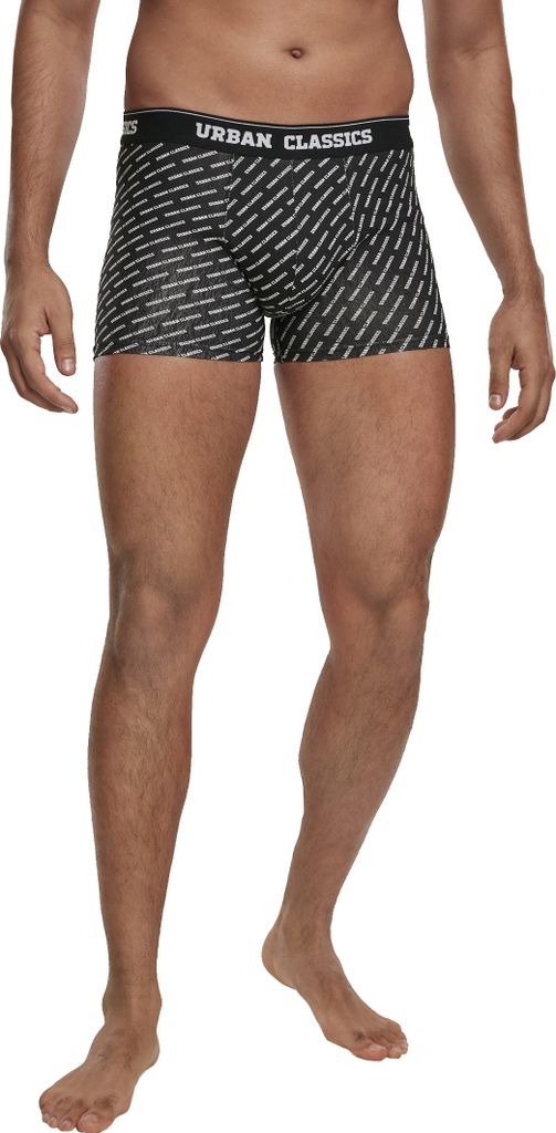 Urban Classics - Boxer Shorts 3er Pack charcoal / schwarz L