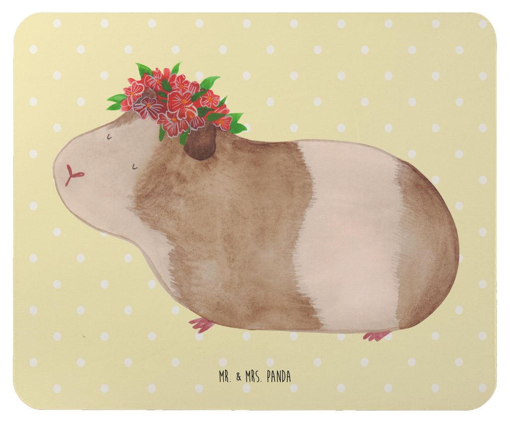 Mr. & Mrs. Panda Mauspad Meerschweinchen Weisheit - Gelb Pastell - Geschenk, Mouse Pad, Spruch, pc mausunterlage, Realität, mausteppich, Lustige S...
