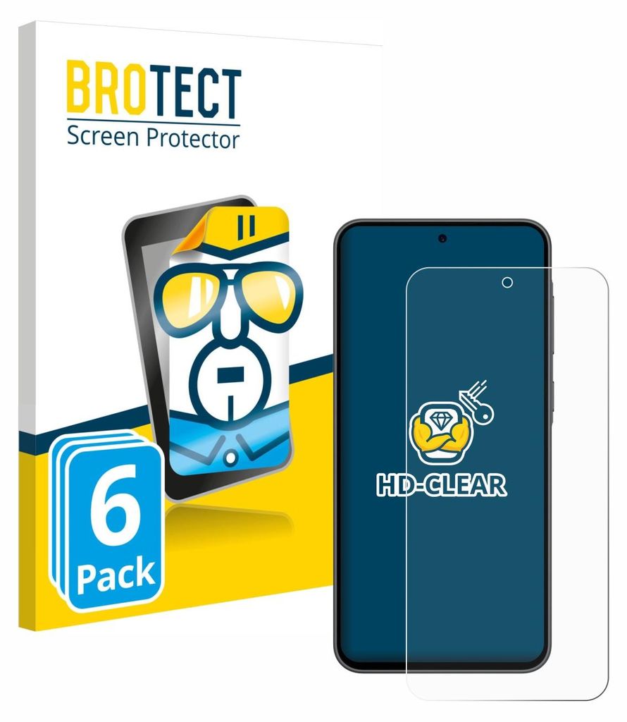 6x Für Samsung Galaxy A36 5G Schutzfolie BROTECT Displayschutz Display Schutz Folie Klar Transparent