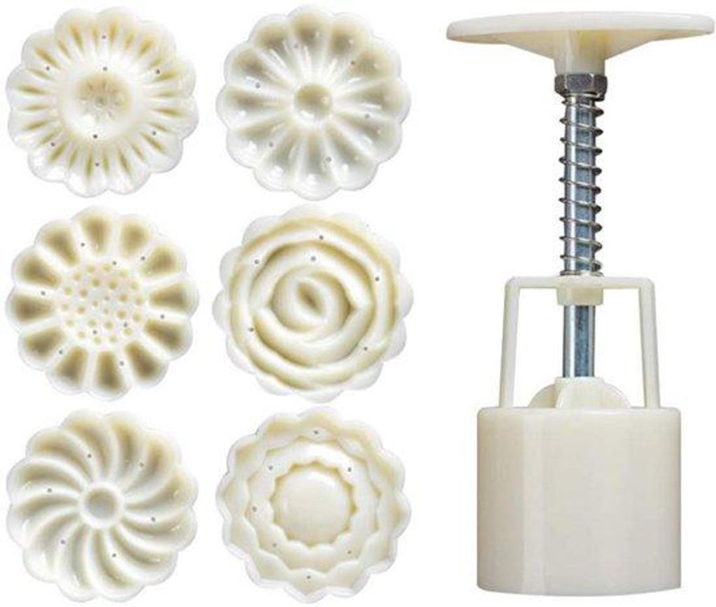Kuchenformen - Blumenkuchenformen - Set von 7 Stücken - DIY Mondkuchenformen