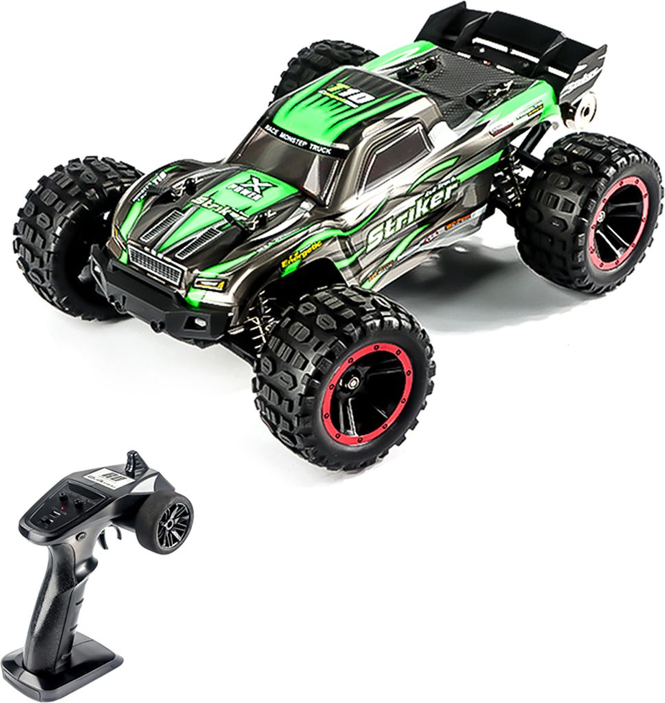 Ferngesteuertes Auto, 1:14 4WD 2,4 GHz ferngesteuerter LKW 75 km/h Hochgeschwindigkeits-Gelaendefahrzeugspielzeug mit buerstenlosem Motor