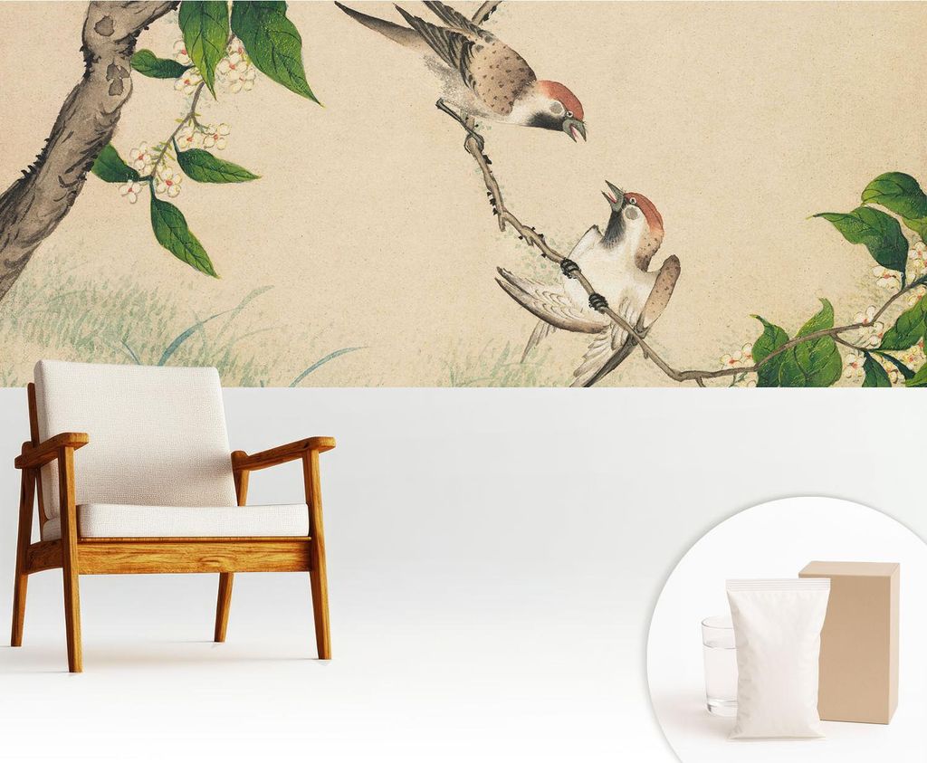 Fototapete - 250x104 cm - Tapete - Wandtapete - Wandbilder - Dekofolie - Tapete Folie - Wand - Dekoration - Wohnzimmer - Klassisches Duo