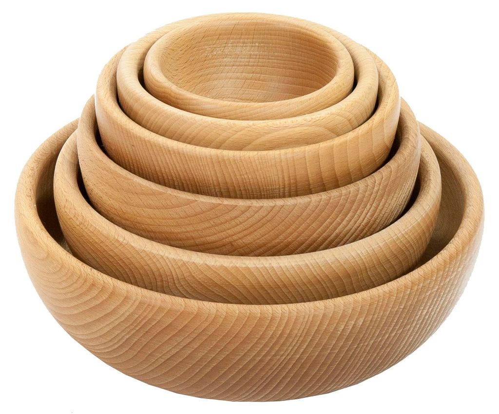 HOLZSCHÜSSEL aus Buchenholz, Obstschale HOLZSCHÜSSEL aus