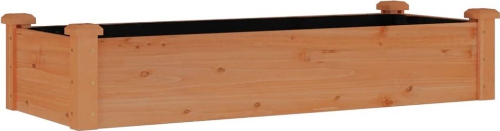 vidaXL Lit surélevé avec insert Brun 120x45x25 cm Sapin Image du produit 