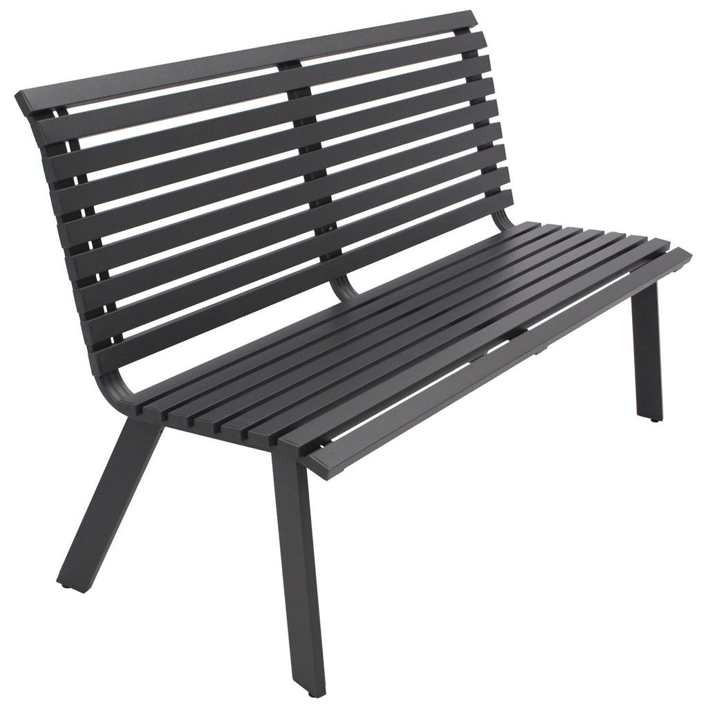 Gartenbank 2-sitzer, Aluminium anthrazit