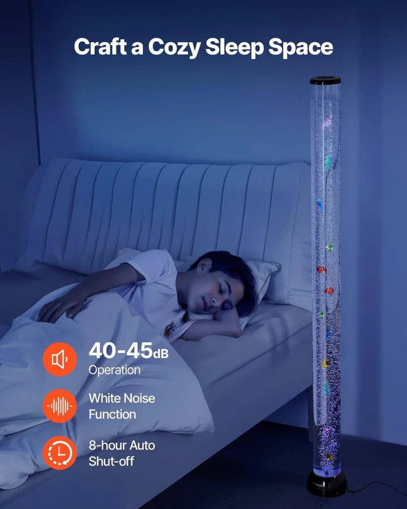 Lampe à bulles 150 cm 16 Couleurs Changeantes Télécommande incluse LED - 5