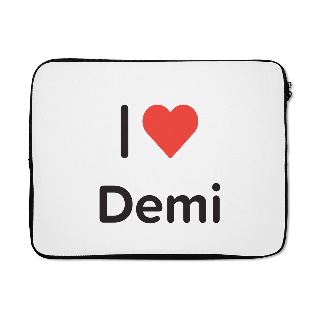 MuchoWow Laptop Hülle 15 Zoll Ich liebe - Demi - Girl Laptoptasche - Laptoptasche - Sleeve - Rundum-Schutz