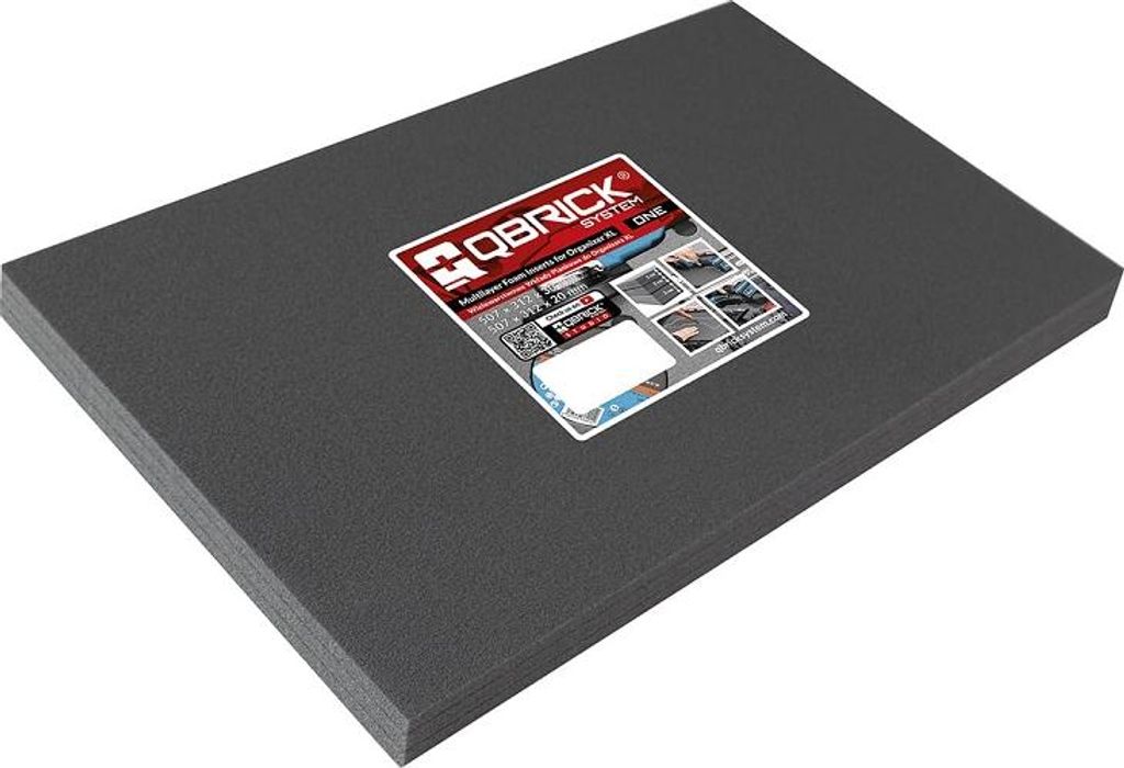 Qbrick One Schaumeinlage Für Organizer Xl, 3-Lagig - Skrz N5604
