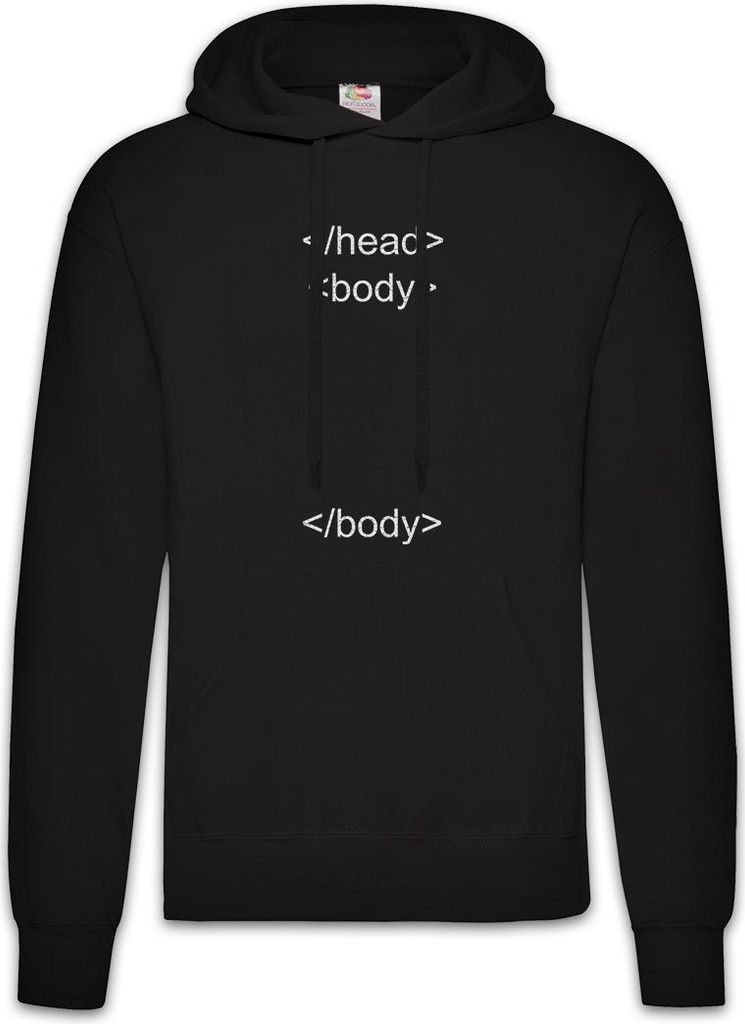 Urban Backwoods Head Body Body, Herren Hoodie, Farbe: Schwarz, Größe: L