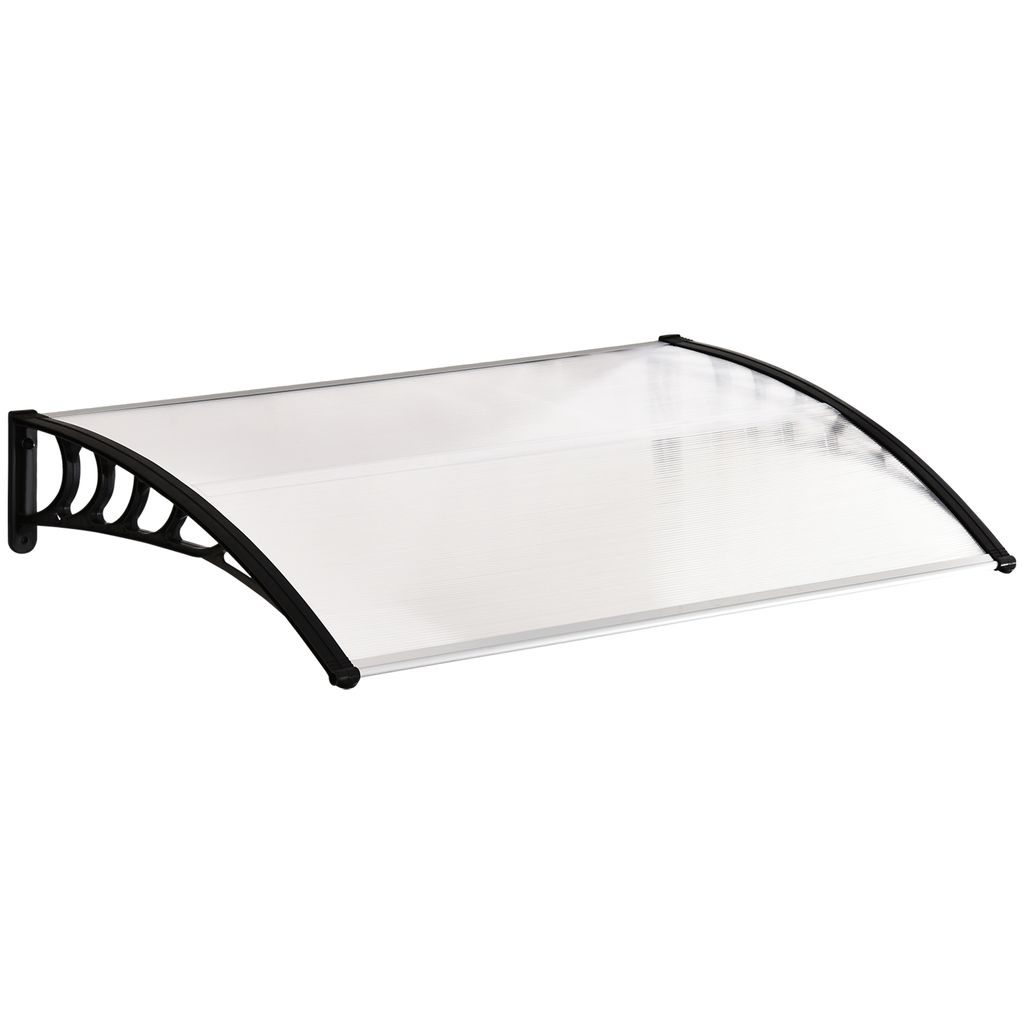 Tettoia Outsunny per porta d'ingresso 89 x 122 cm Tettoia Immagine del prodotto 