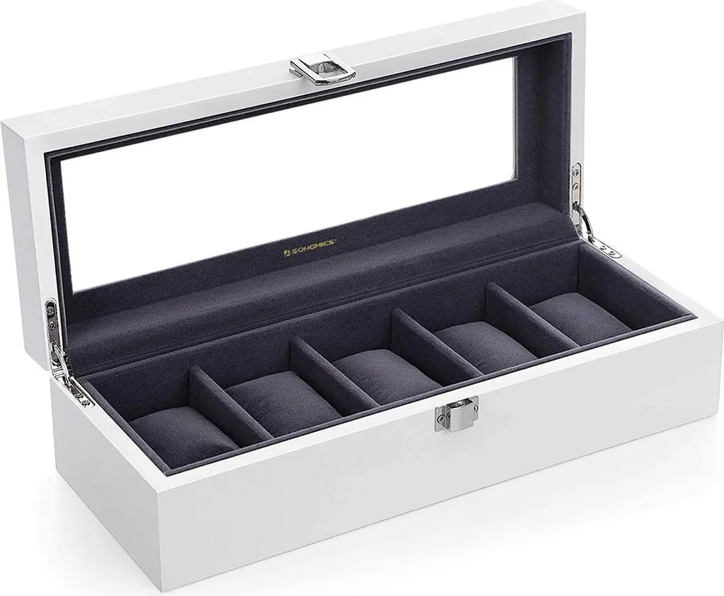 Boîte à montres 5 slots : protégez votre collection de la poussière