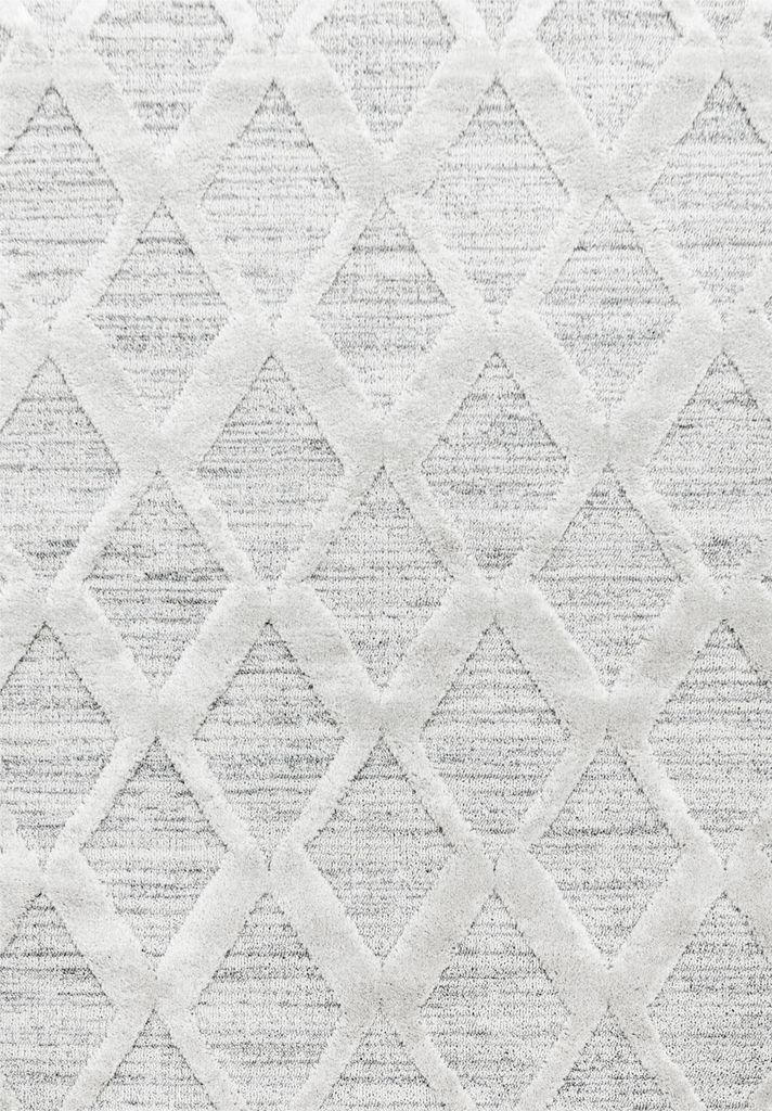 Teppium Teppich Wohnzimmer Hoch-Tief Effekt 3D Optik Skandinavische Boho Design Elegante Hochflor Teppich Flauschig, Grösse: 240x340 cm