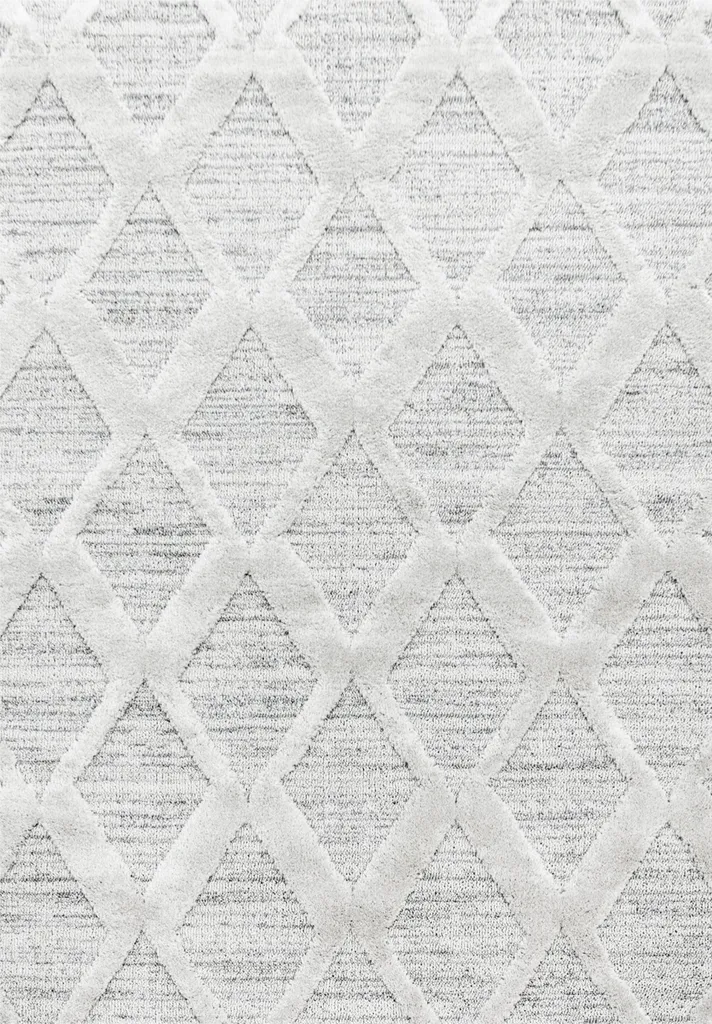 Tapis Teppium 280x370 cm Crème 3D Relief Shaggy Scandinave XXL