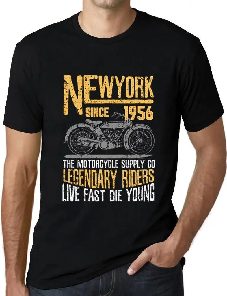 Herren Grafik T-Shirt Motorradlegenden seit 1956 – Motorcycle Legendary Riders Since 1956 – Geschenk 68. Geburtstag Jahrestag 68 Jahre Jubiläu...