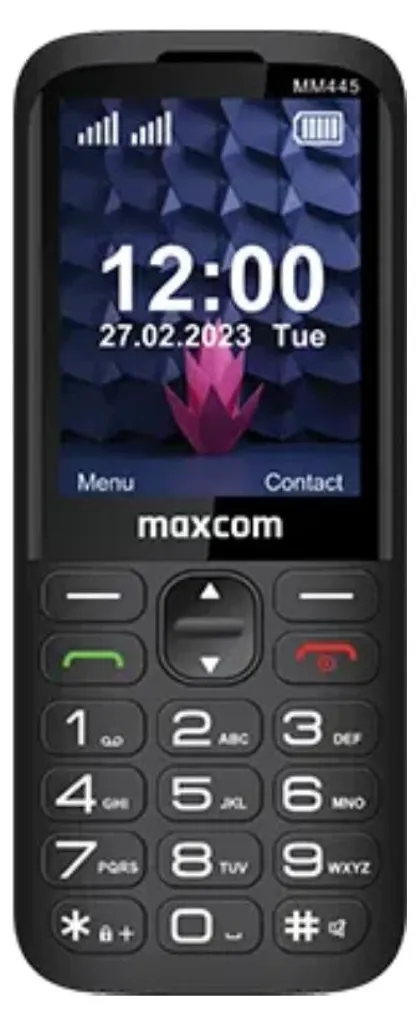 Téléphone mobile 4G débloqué Maxcom MM445L Noir pour appels et SMS