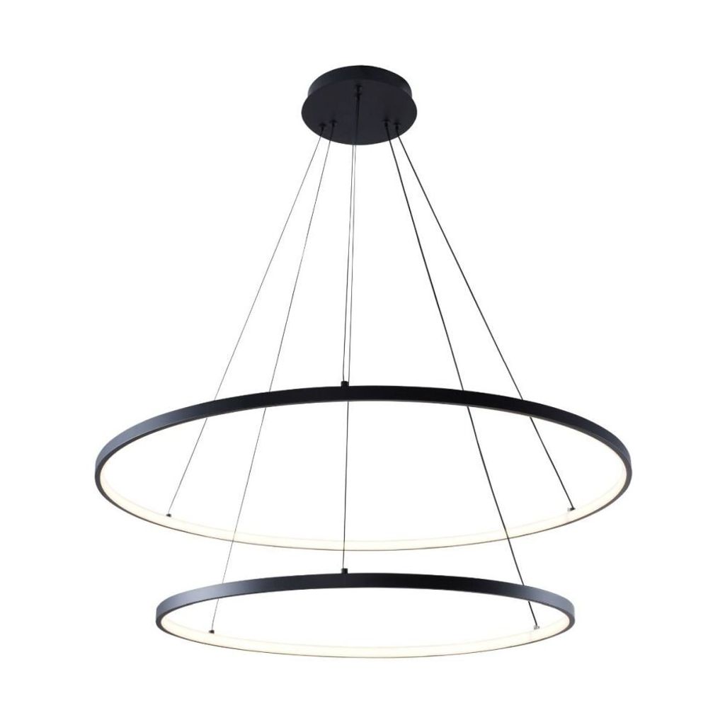 ZUMALINE LED-Pendelleuchte 2500 lm 3000+4000+6000K schwarz BRENO 2023200-BK