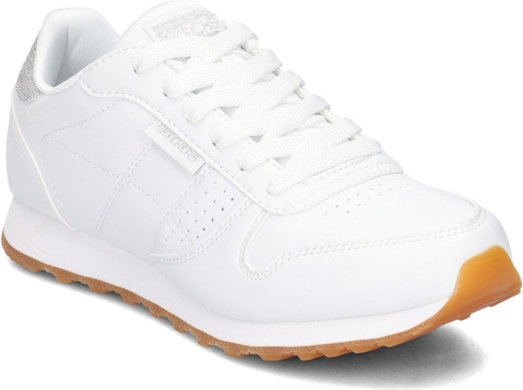 Skechers Damen Schnürschuhe Sportlich Gummisohle weiß