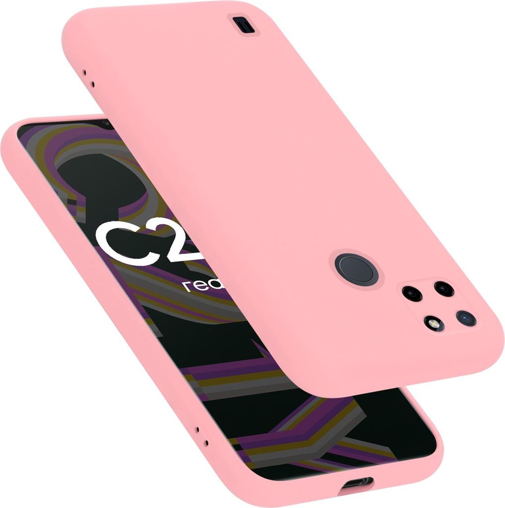 Cadorabo Schutzhülle für Realme C21Y / C25Y Hülle in Rosa Handyhülle Case Cover TPU Etui