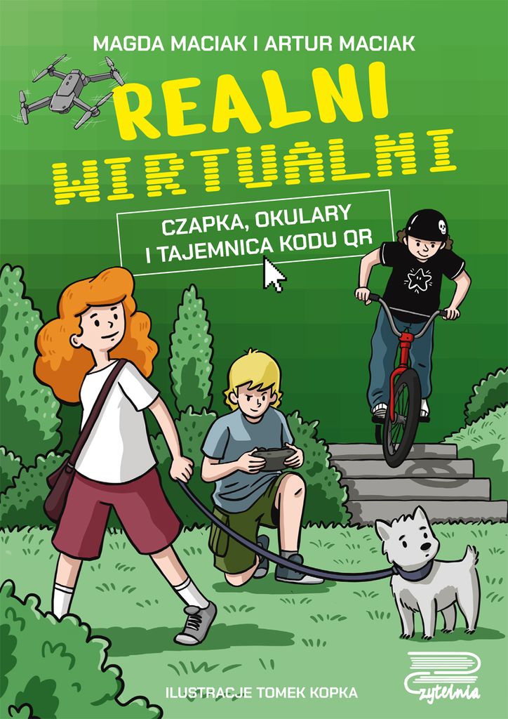 Realni wirtualni. Czapka, okulary i tajemnica kodu QR - książka dla dzieci
