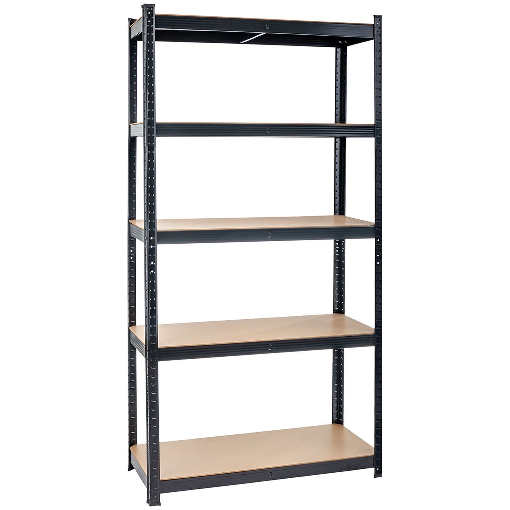 Étagère de rangement métallique à 5 tablettes, 180 cm, pour Image du produit 