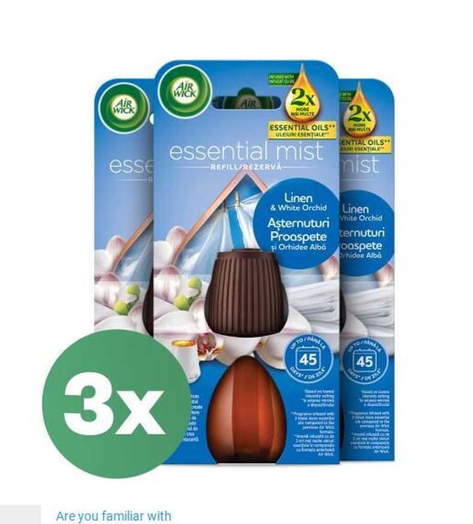 Air Wick Refill Aroma Diffusor für Baumwolle und weiße Produktbild 