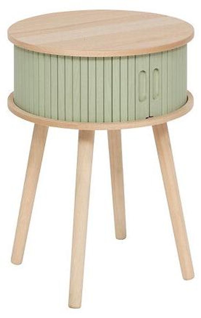 Nachttisch, 2 Türen, 40 cm, grünes MDF