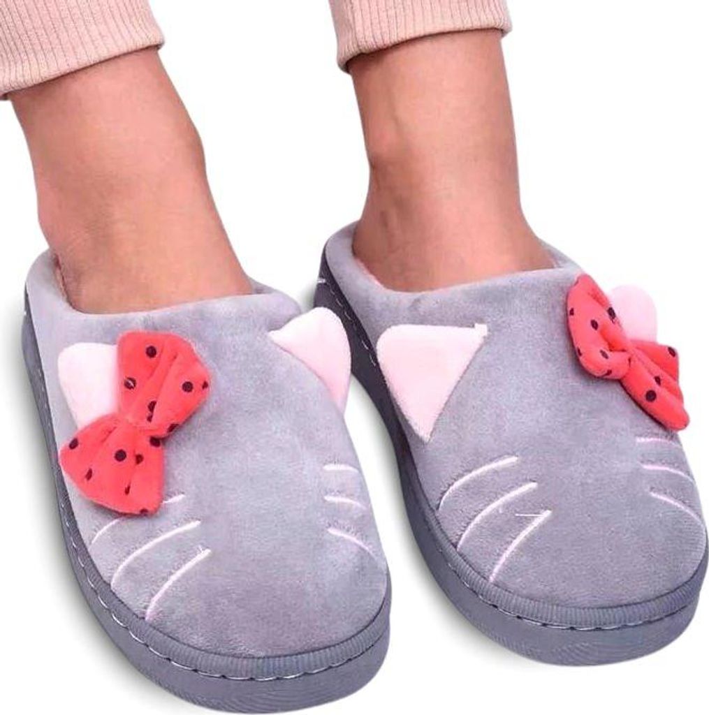 Signore bambini pantofole pantofole pantofole foderato Immagine del prodotto 