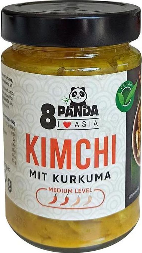 8 Panda Kimchi mit Kurkuma 300g Produktbild 
