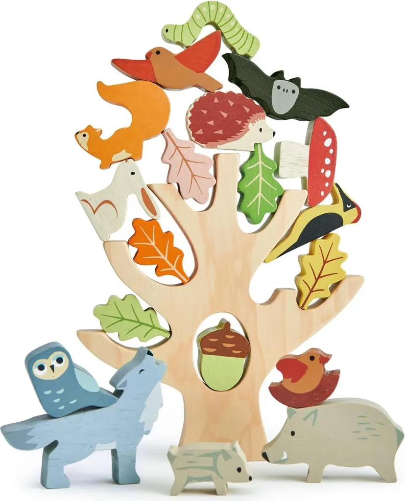 Jeu d'équilibre en bois Animaux de la forêt 12 pièces Tender Leaf
