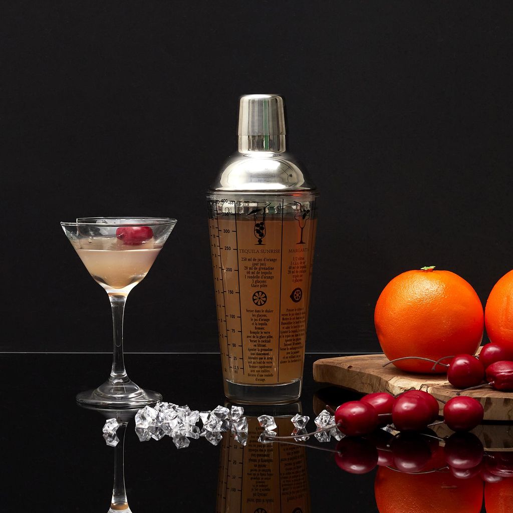 Glas-Shaker 45 cl mit Rezepten Lounge