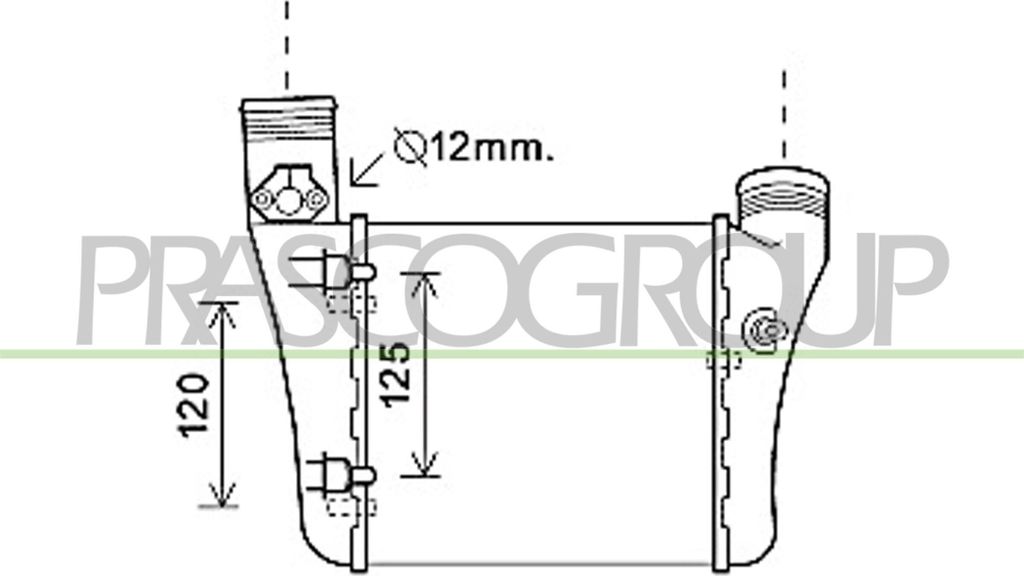 PRASCO AD022N001 - OE 8E0145805AA Ladeluftkühler für A4 (8E), A4 (8H), Exeo (3R)