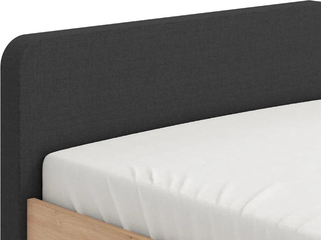 Lit Complet 120x200 Norcia Chêne Brun : Structure Robuste et Matelas Chic - 7
