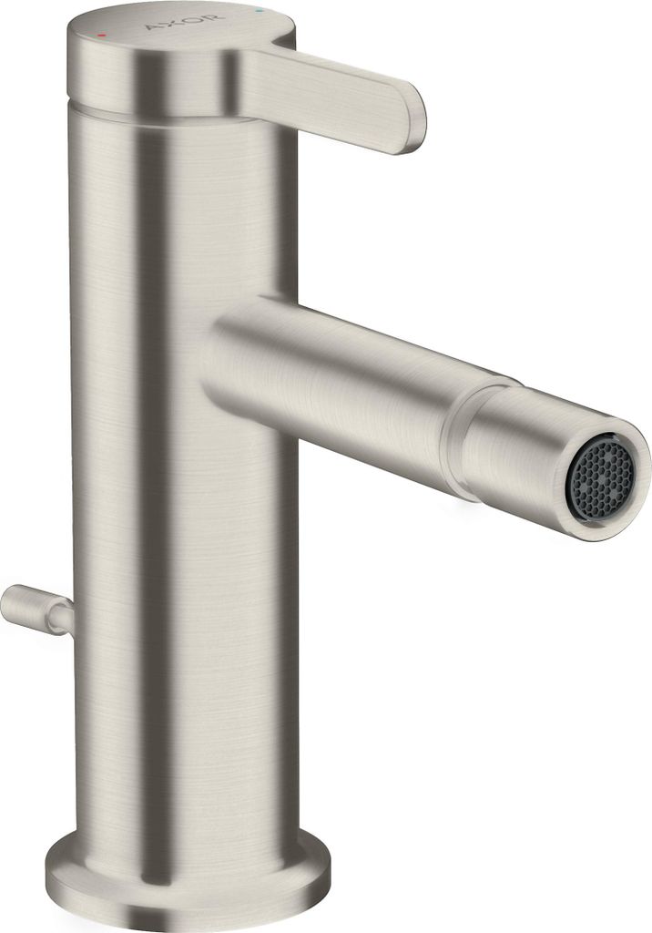 hansgrohe AXOR One Einhebel-Bidetmischer mit Zugstangen-Ablaufgarnitur, Ausladung 113mm, 48210800