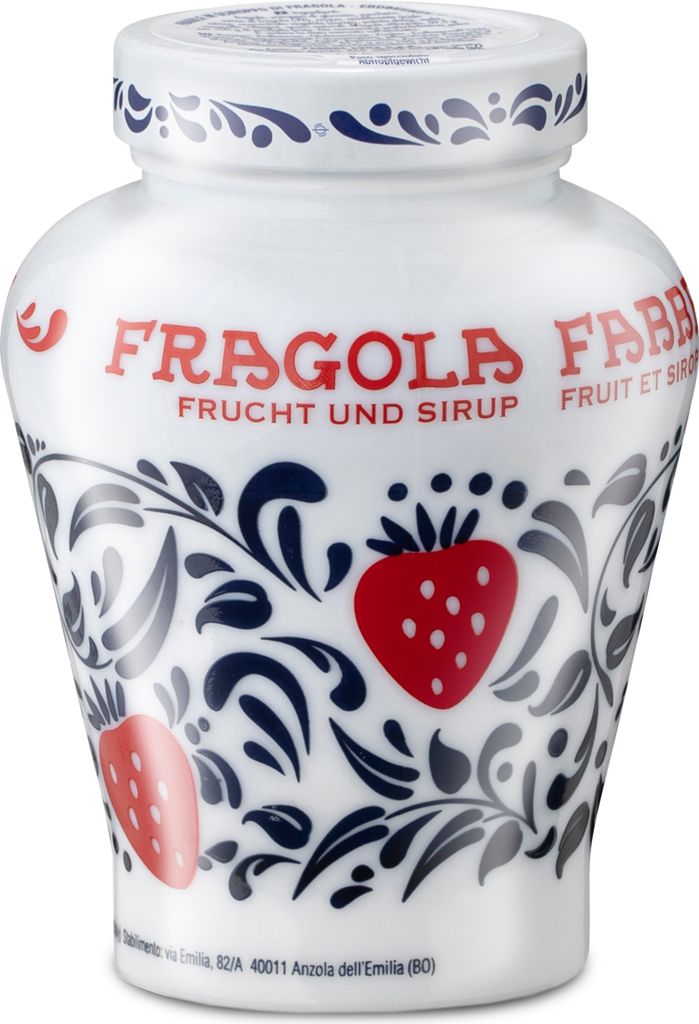 Food-United ERDBEEREN FABBRI 1905 600g Opaline - Fragola aus Italien eingelegt und halb-kandiert in Sirup - ohne Aroma- Farb- & Konservierungsmitte...