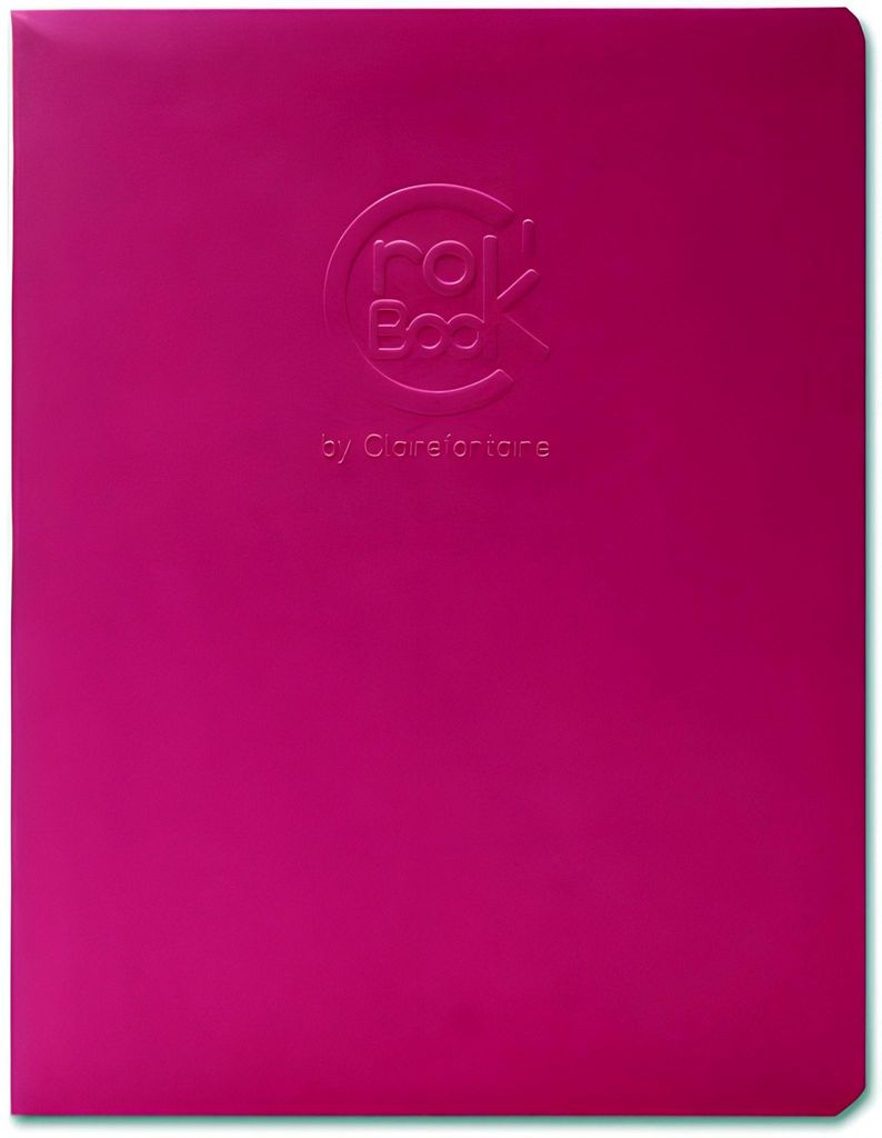 Clairefontaine Crok'Book 17x22 hoch 90g 24 Bl pink