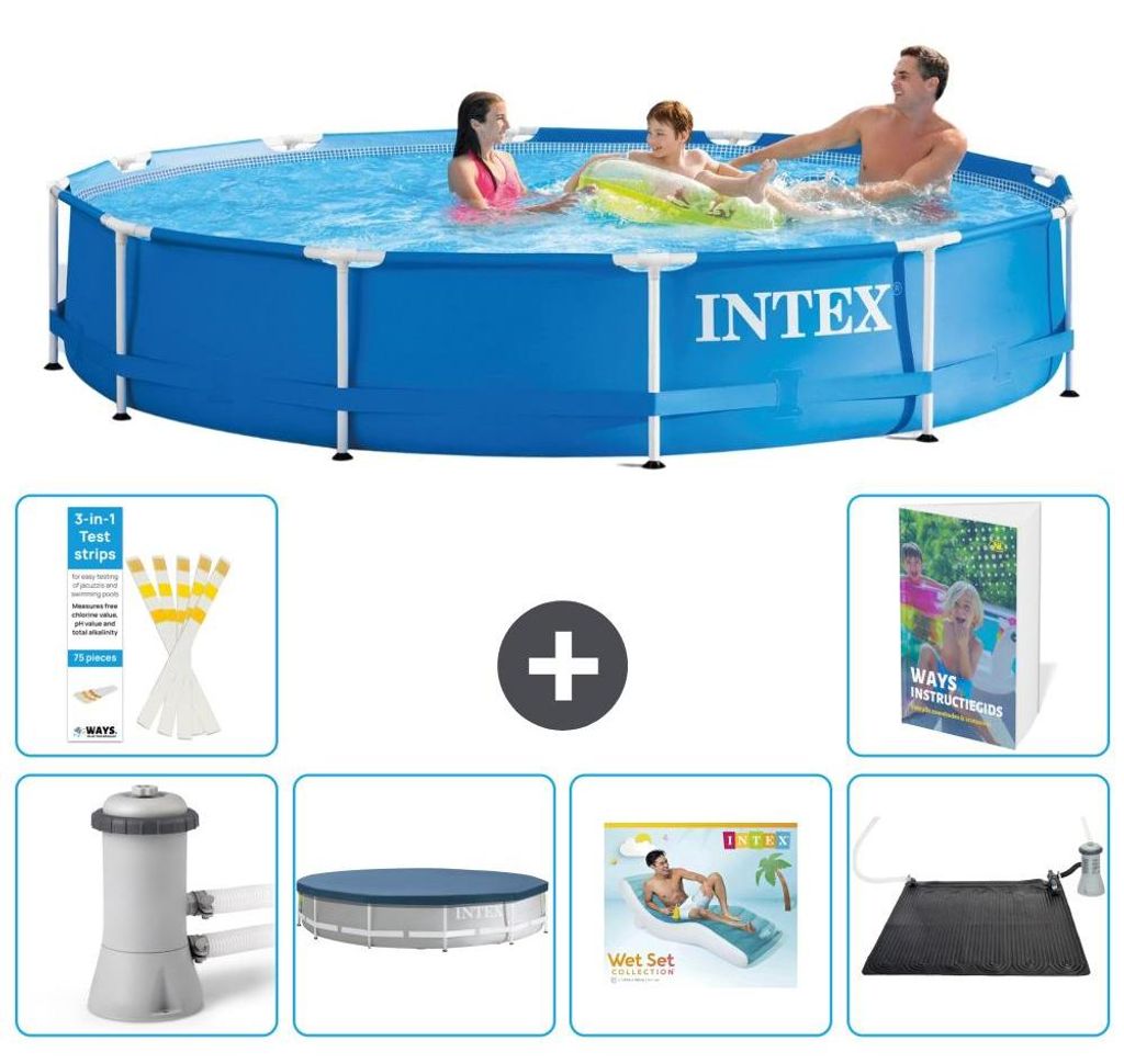 Frame Pool Rund - 366x76 cm - 7-teilig S219
