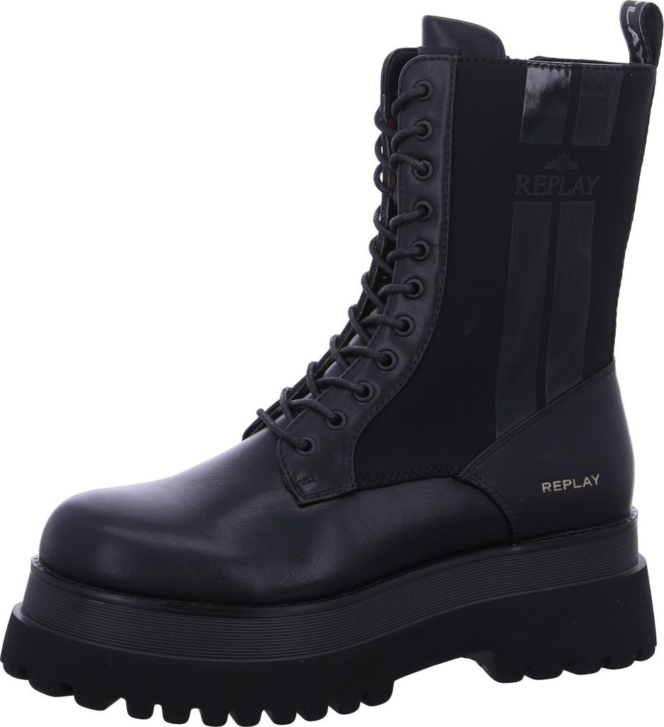 REPLAY Any Over Schnürstiefel Schwarz Produktbild 