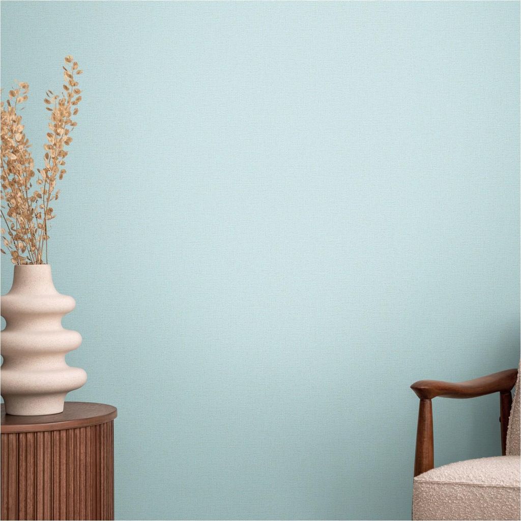 A.S. Creation Vliestapete 10.05 x 0.53 m Livingwalls Unitapete Blau 790654 Einfarbig CosmoLiving by Cosmopolitan