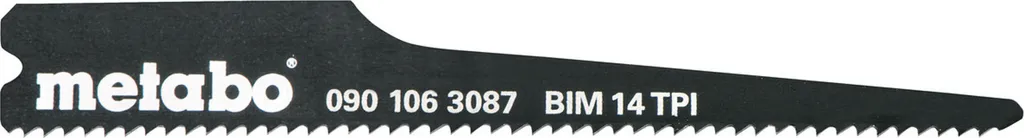 Metabo Lames de Scie 14 Dents - Lot de 10 - Coupe Précise Métal/Inox