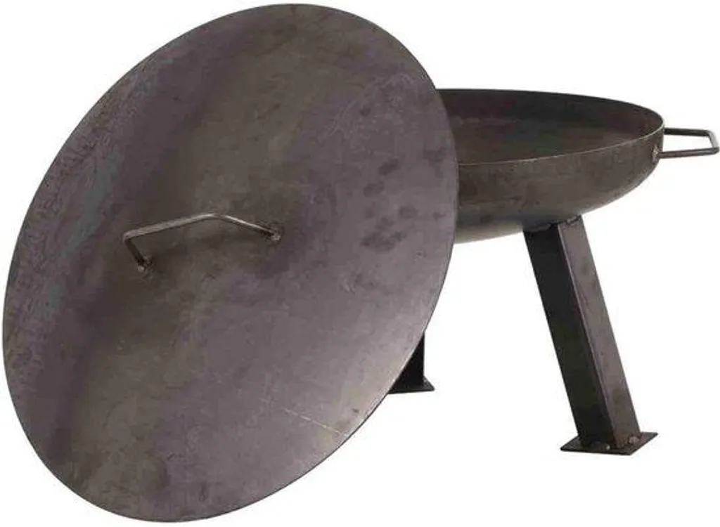 Couvercle de protection poêle à bois rond 57cm pour sécurité du foyer