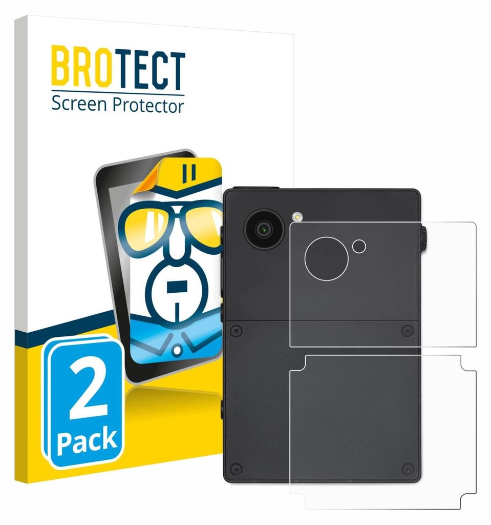 2x Für Light Phone 3 (Rückseite) Schutzfolie BROTECT Displayschutz Display Schutz Folie Klar Transparent
