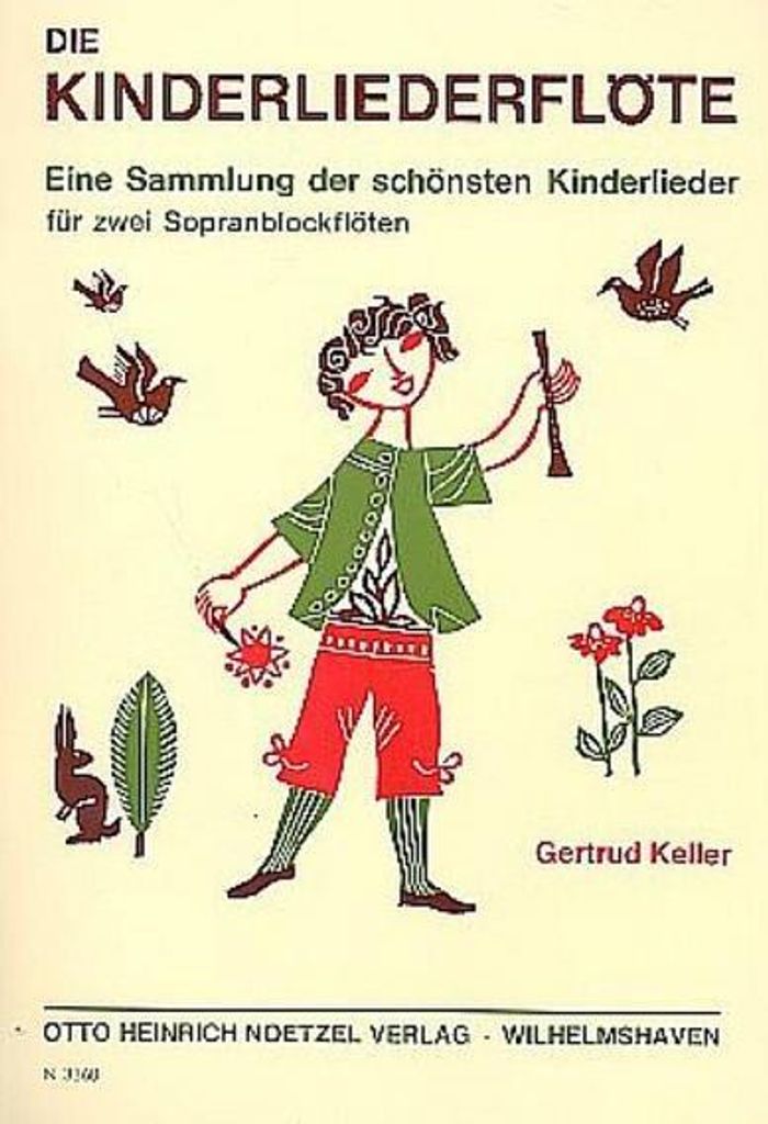 Die Kinderliederflöte, für 2 Sopranblockflöten, Spielpartitur